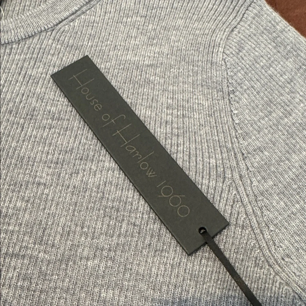 House of Harlow 1960 Merino Wool Cropped Cardigan. Ladies L - Picture 6 of 14